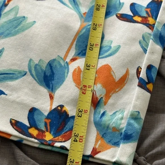 Lands’ End, pants NWOT mid rise straight leg size 12P 🧡💙 - Picture 7 of 11